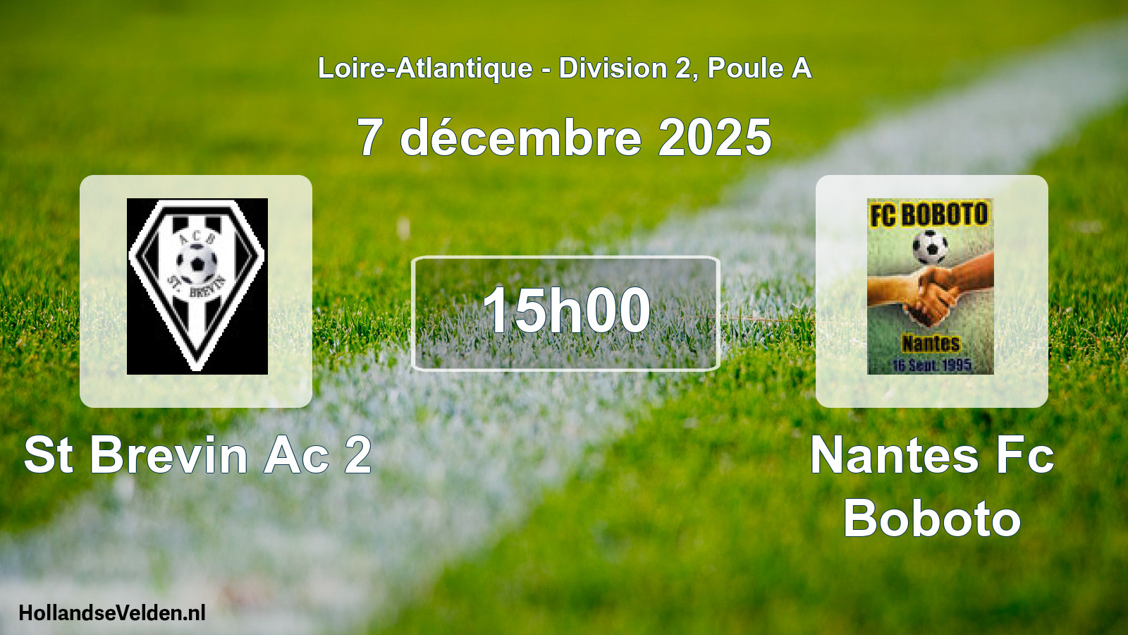 Geplande wedstrijd: St Brevin Ac 2 - Nantes Fc Boboto (7 december 2025)