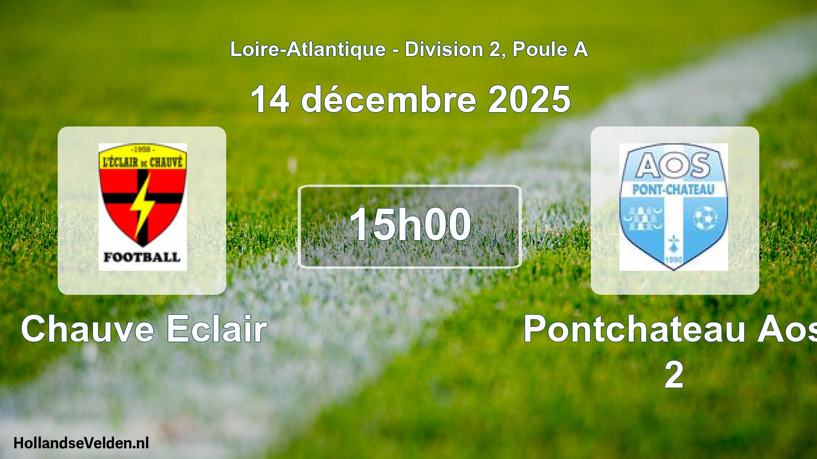Geplande wedstrijd: Chauve Eclair - Pontchateau Aos 2 (14 december 2025)