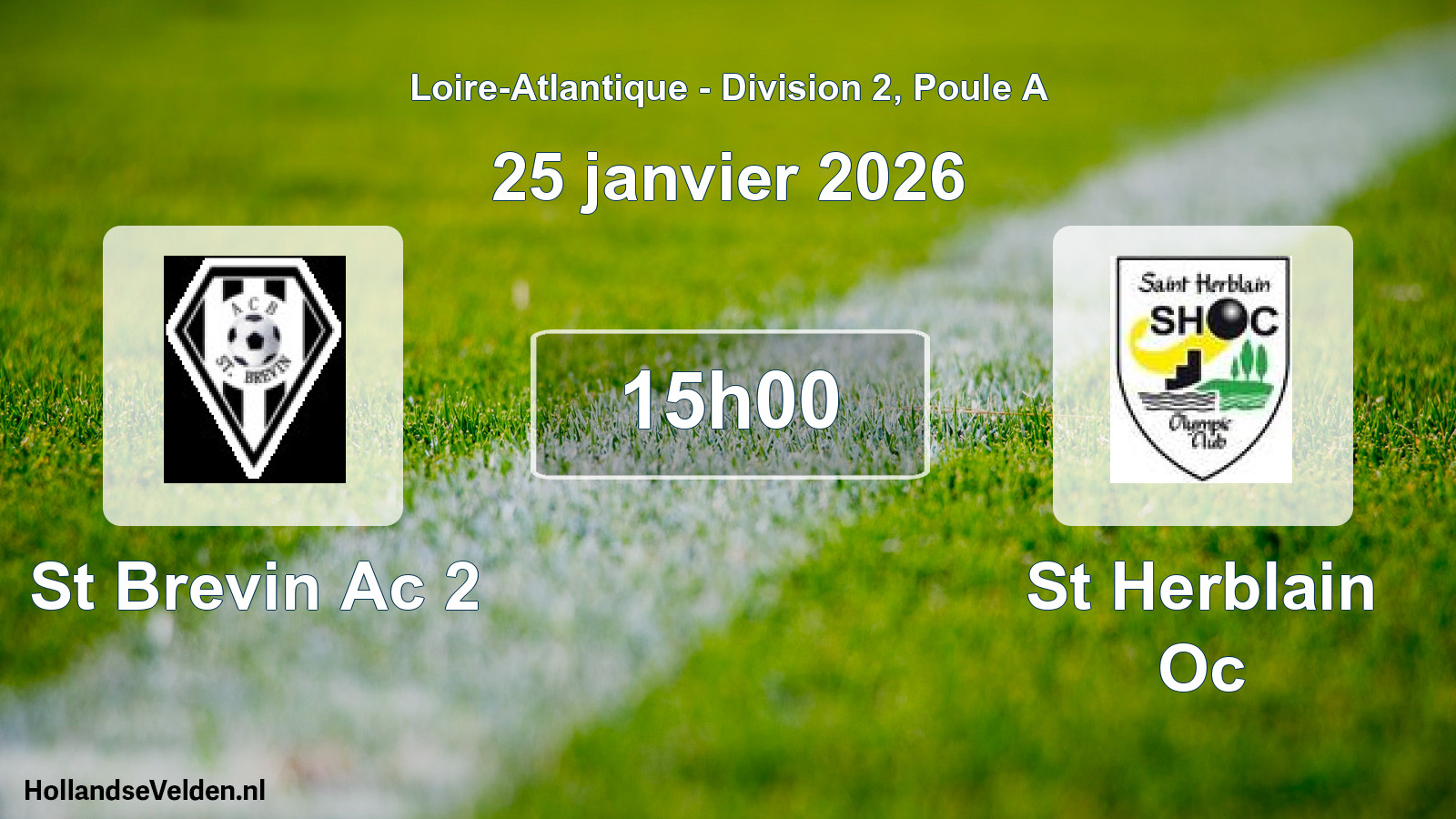 Geplande wedstrijd: St Brevin Ac 2 - St Herblain Oc (25 januari 2026)