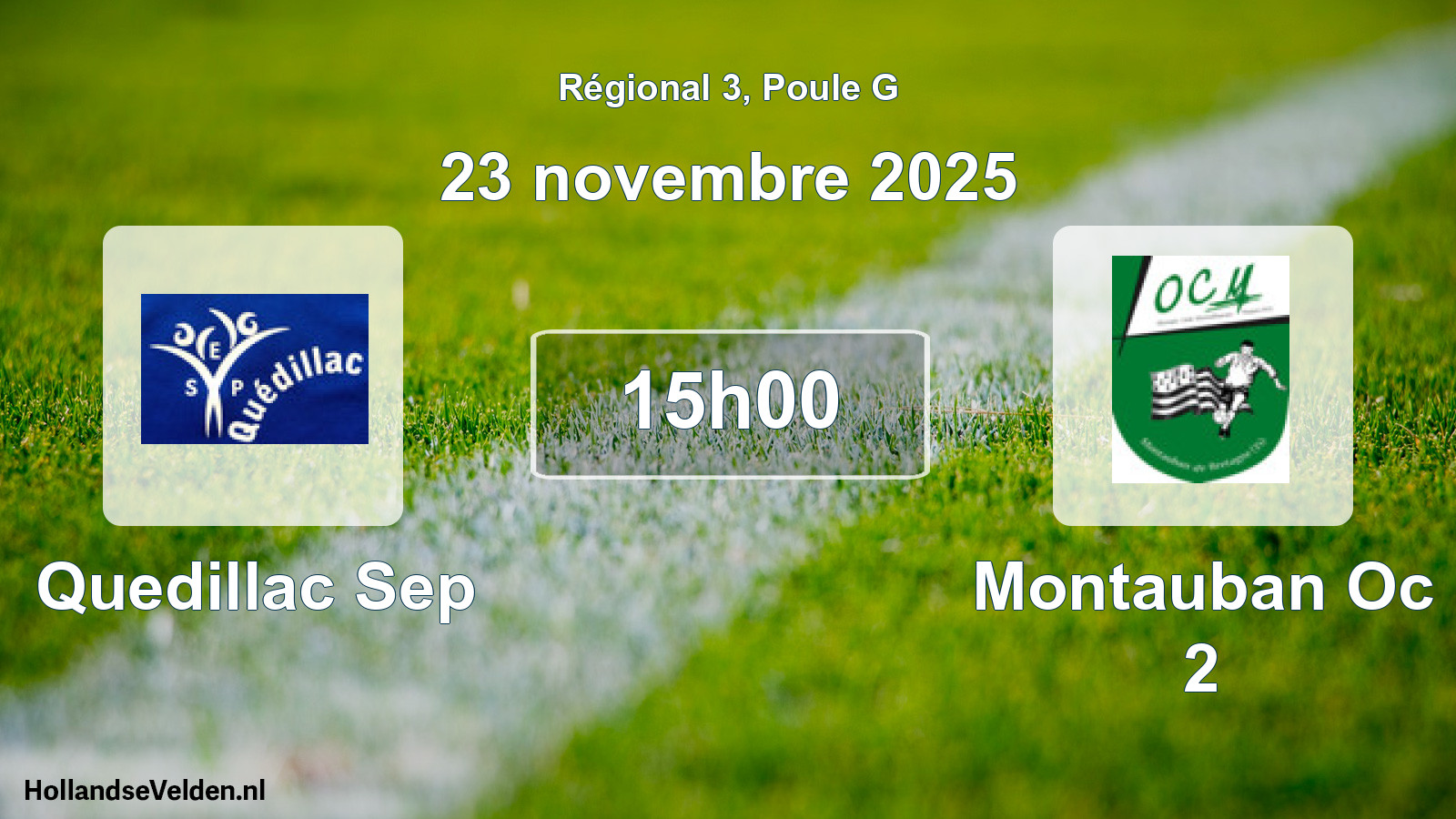 Scheduled Match: Quedillac Sep - Montauban Oc 2 (23 November 2025)