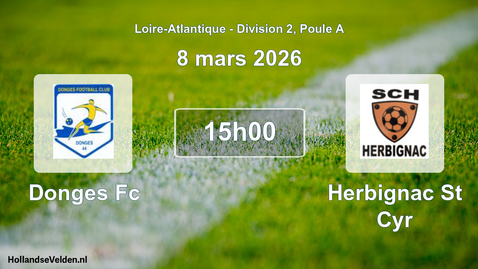 Geplande wedstrijd: Donges Fc - Herbignac St Cyr (8 mars 2026)