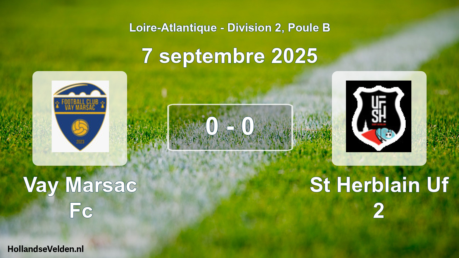 Gespeelde wedstrijd: Vay Marsac Fc - St Herblain Uf 2 0 - 0 (7 september 2025)