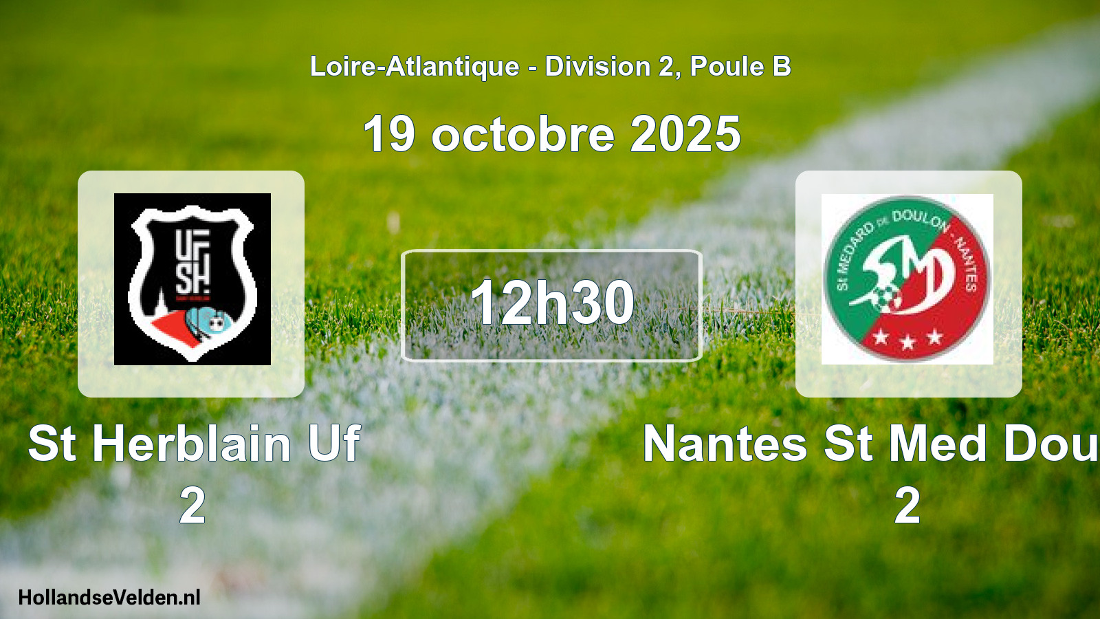 Geplande wedstrijd: St Herblain Uf 2 - Nantes St Med Doulon 2 (19 octobre 2025)