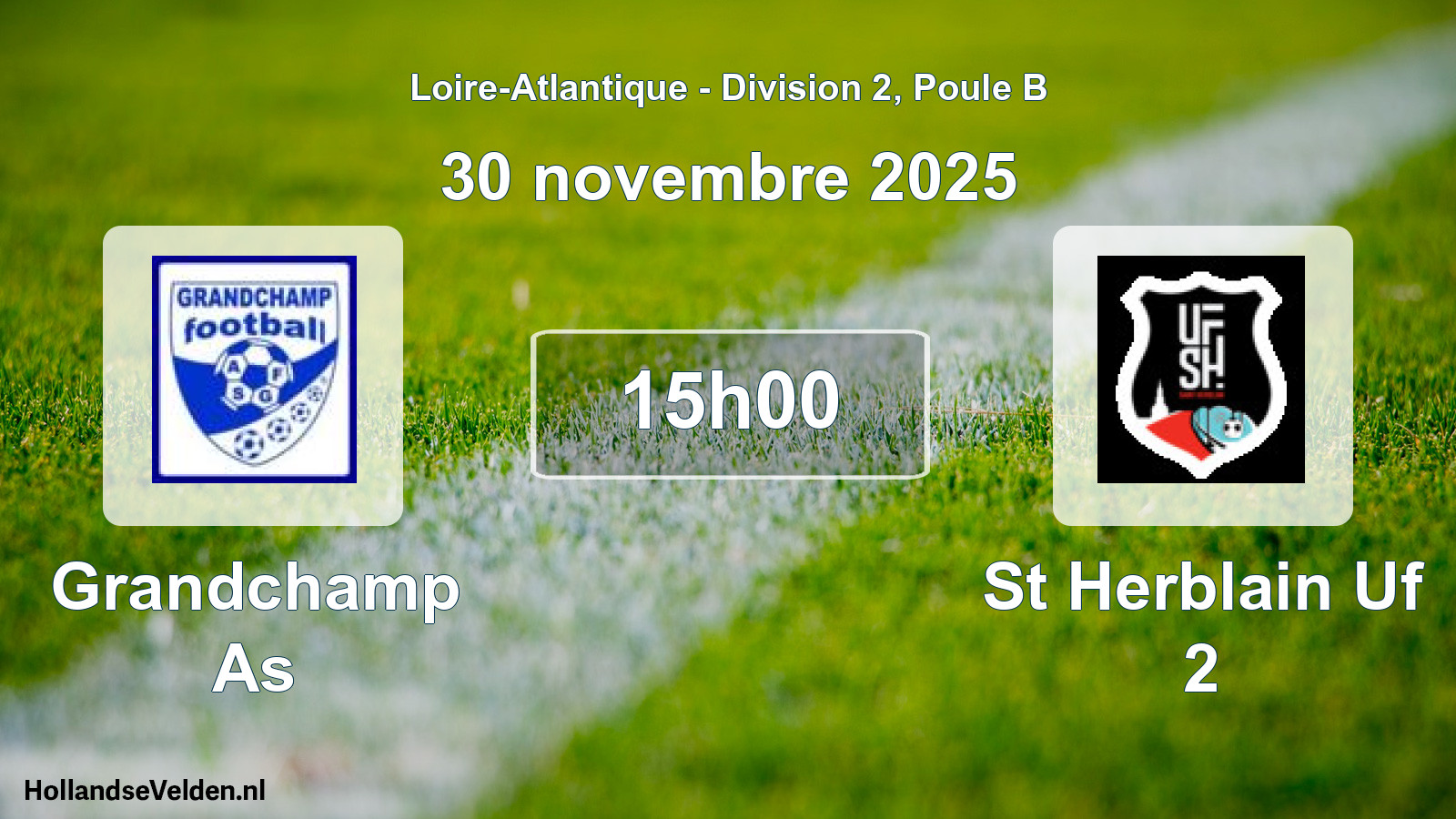 Scheduled Match: Grandchamp As - St Herblain Uf 2 (30 November 2025)