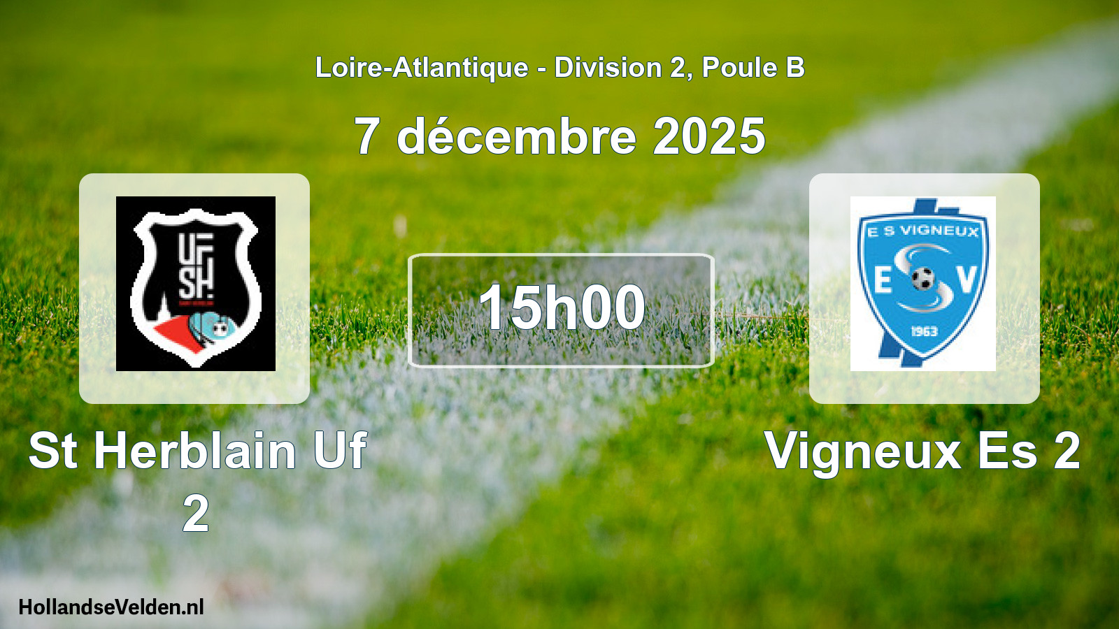 Geplande wedstrijd: St Herblain Uf 2 - Vigneux Es 2 (7 décembre 2025)