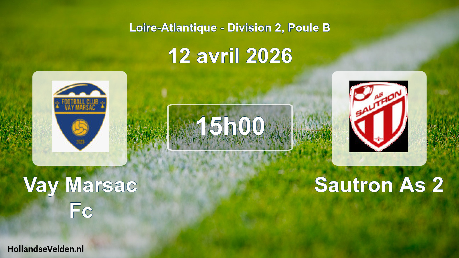 Scheduled Match: Vay Marsac Fc - Sautron As 2 (12 April 2026)