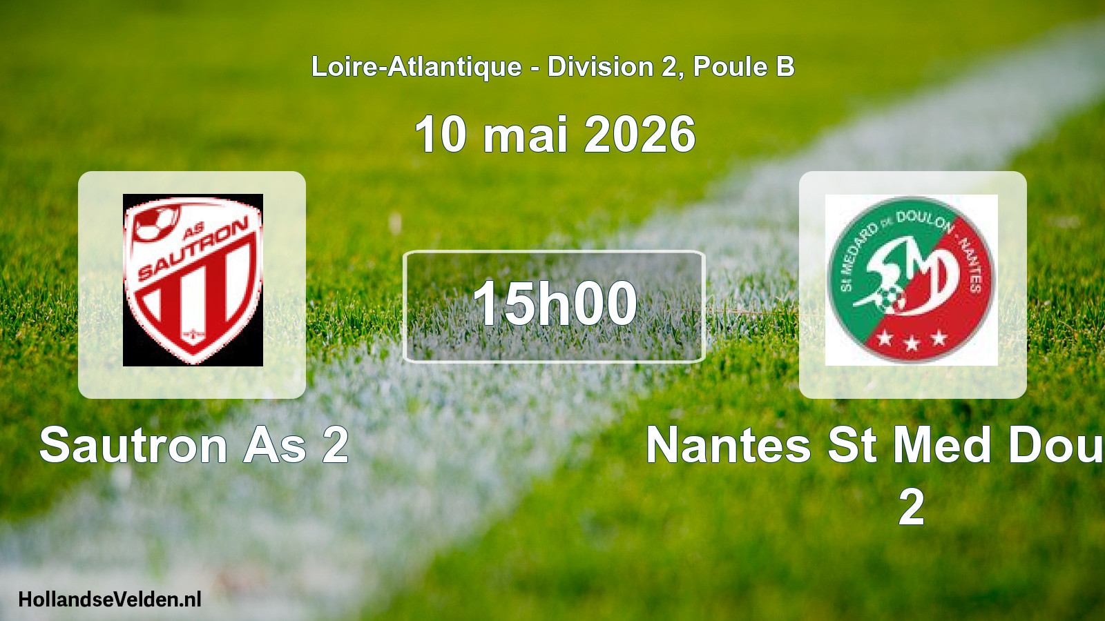 Scheduled Match: Sautron As 2 - Nantes St Med Doulon 2 (10 May 2026)