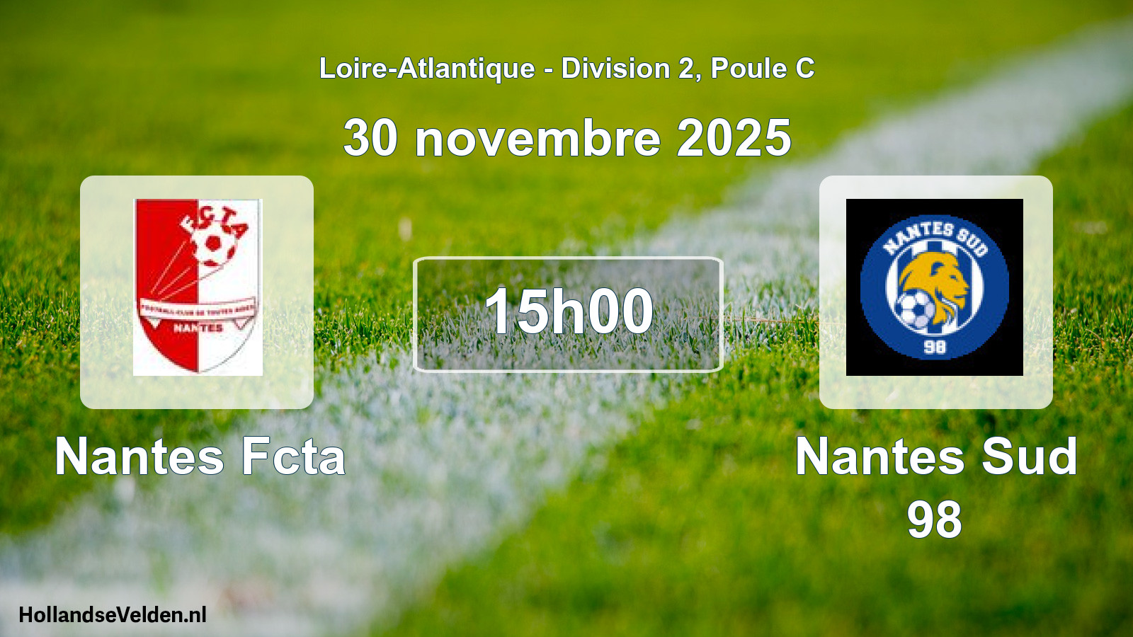 Geplande wedstrijd: Nantes Fcta - Nantes Sud 98 (30 novembre 2025)