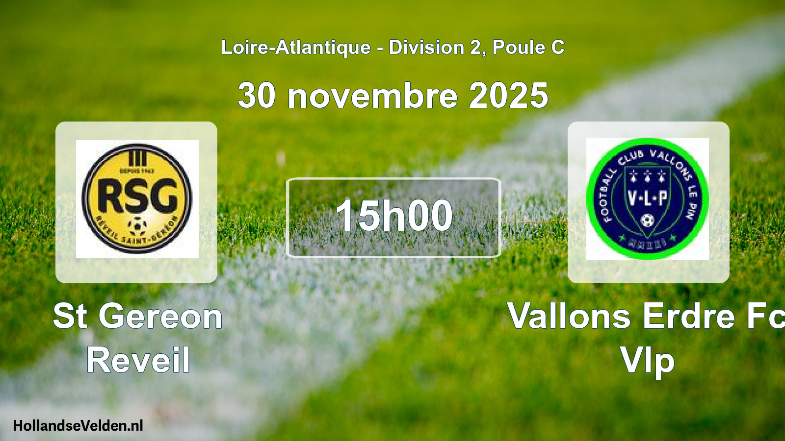 Geplande wedstrijd: St Gereon Reveil - Vallons Erdre Fc Vlp (30 november 2025)