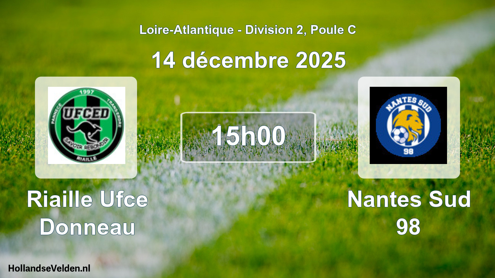 Geplande wedstrijd: Riaille Ufce Donneau - Nantes Sud 98 (14 december 2025)