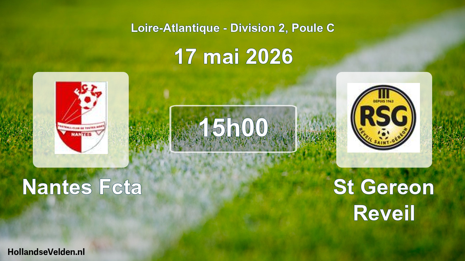 Scheduled Match: Nantes Fcta - St Gereon Reveil (17 May 2026)