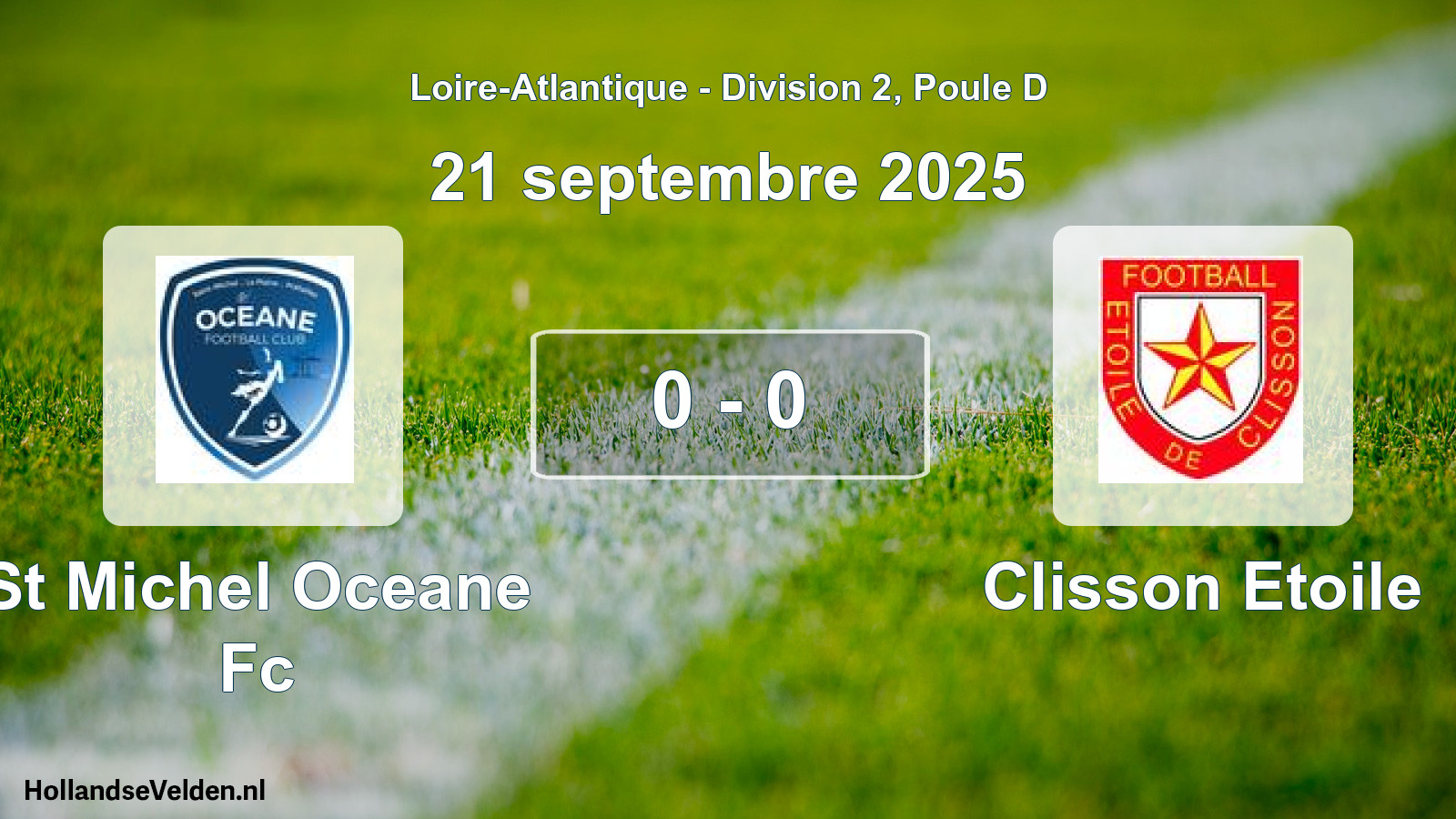 Gespeelde wedstrijd: St Michel Oceane Fc - Clisson Etoile 0 - 0 (21 september 2025)