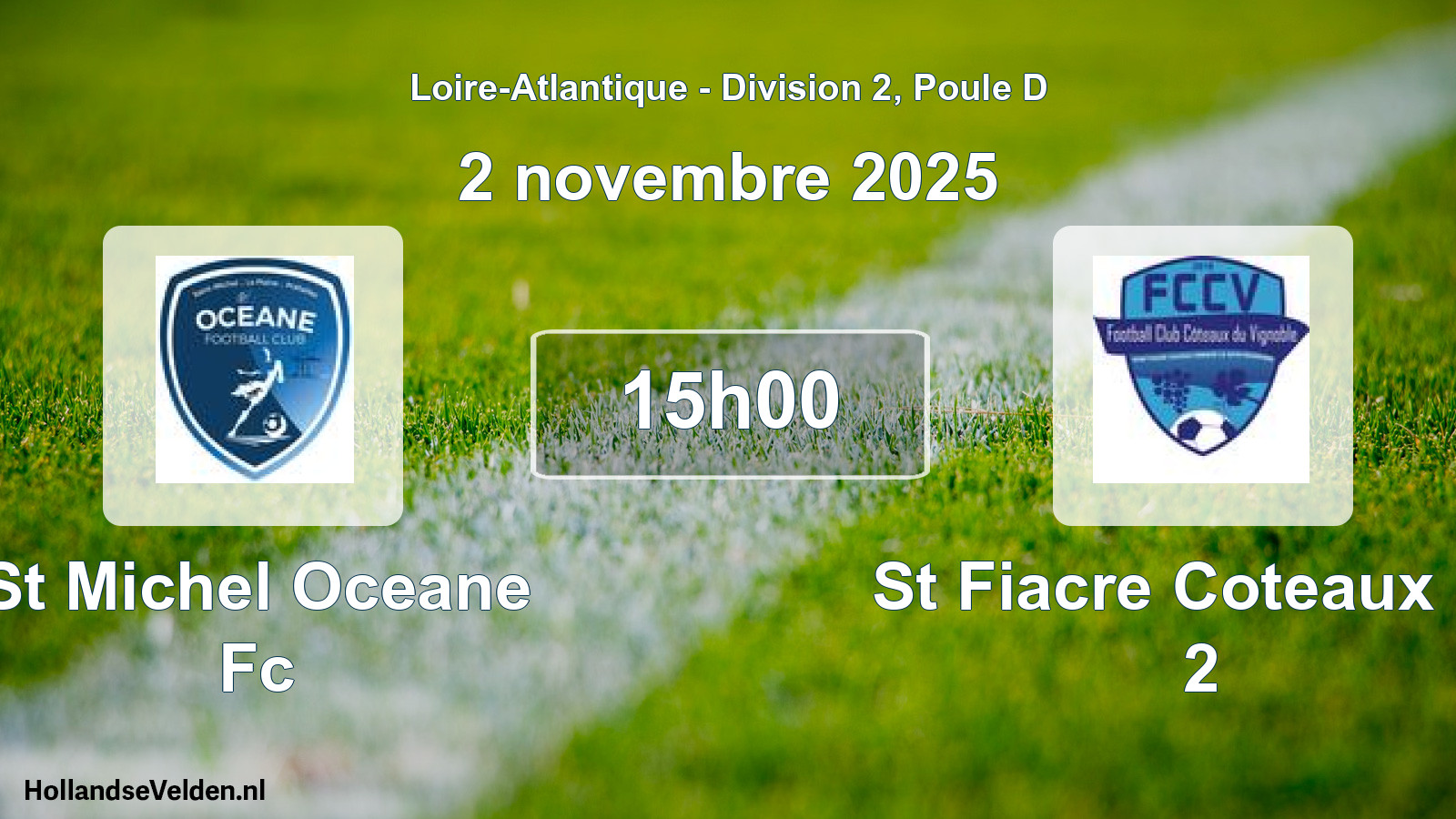 Geplande wedstrijd: St Michel Oceane Fc - St Fiacre Coteaux Fc 2 (2 november 2025)