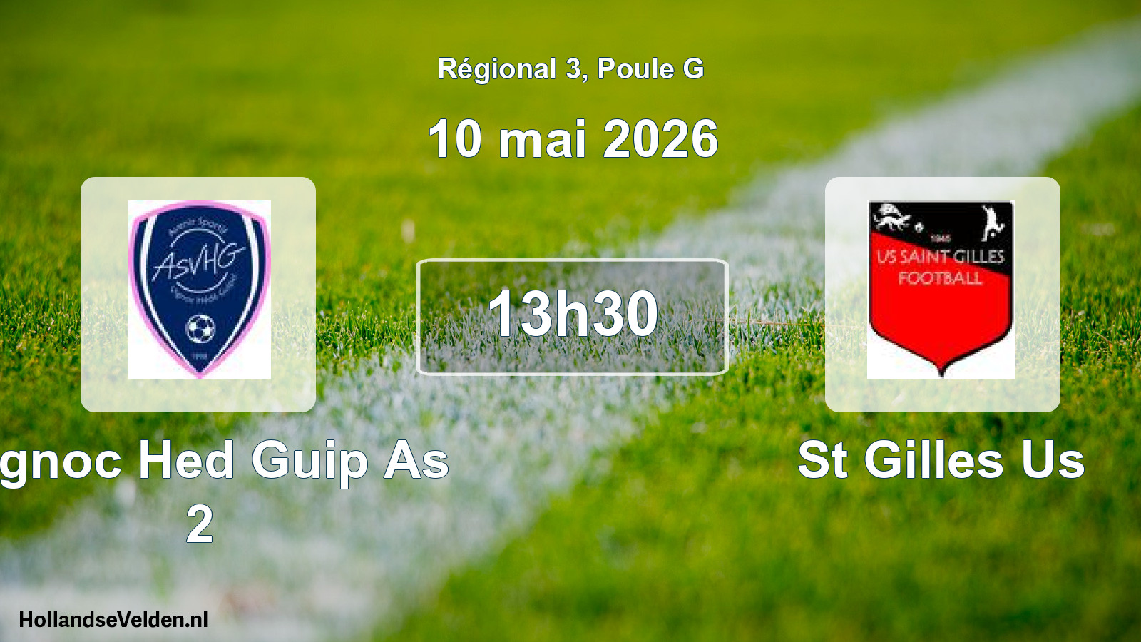 Geplande wedstrijd: Vignoc Hed Guip As 2 - St Gilles Us (10 mai 2026)