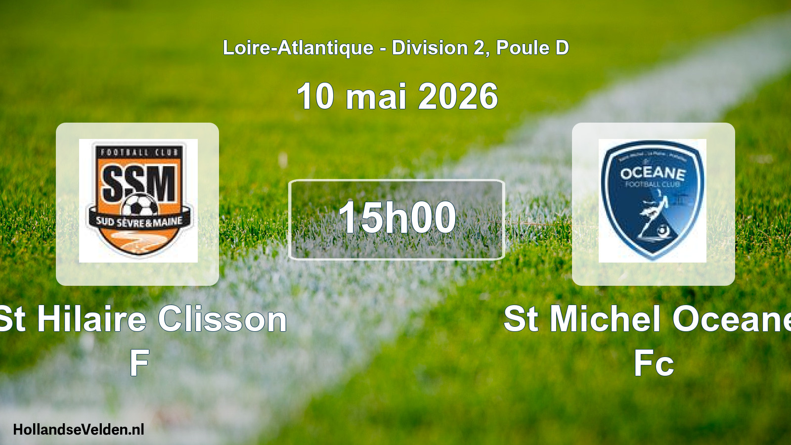 Geplande wedstrijd: St Hilaire Clisson F - St Michel Oceane Fc (10 mai 2026)