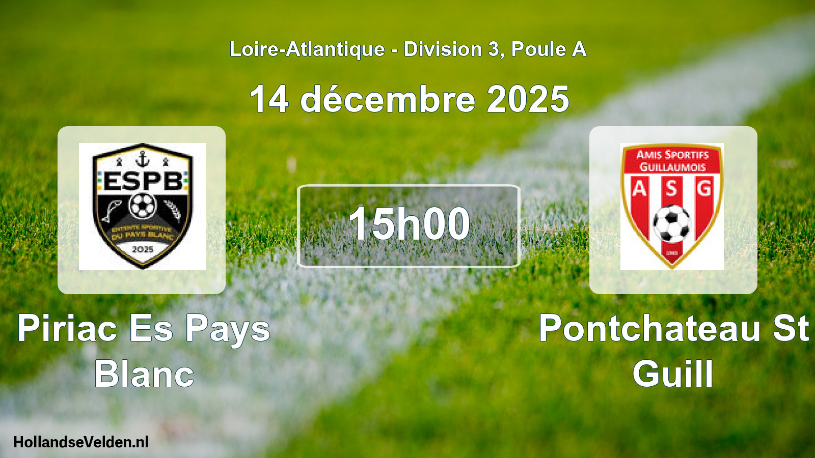 Scheduled Match: Piriac Es Pays Blanc - Pontchateau St Guill (14 December 2025)