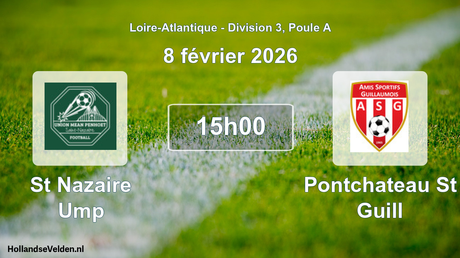 Geplande wedstrijd: St Nazaire Ump - Pontchateau St Guill (8 février 2026)