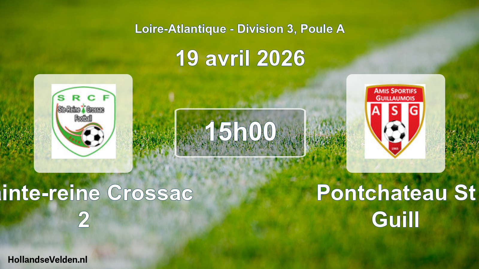 Scheduled Match: Sainte-reine Crossac 2 - Pontchateau St Guill (19 April 2026)