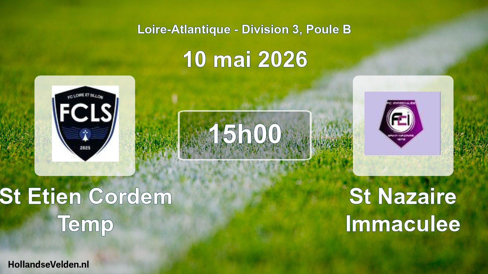 Scheduled Match: St Etien Cordem Temp - St Nazaire Immaculee (10 May 2026)
