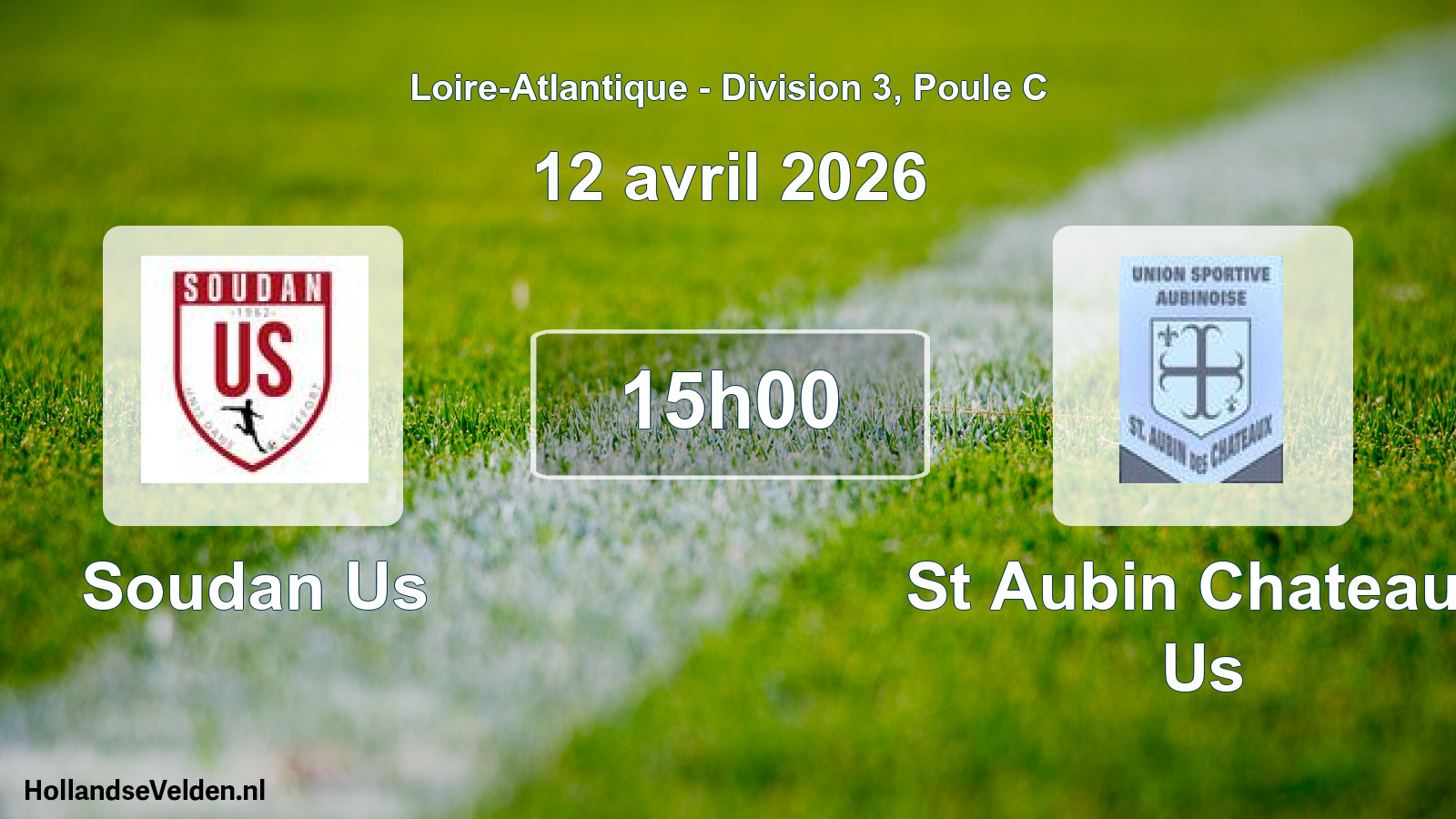 Geplande wedstrijd: Soudan Us - St Aubin Chateaux Us (12 avril 2026)