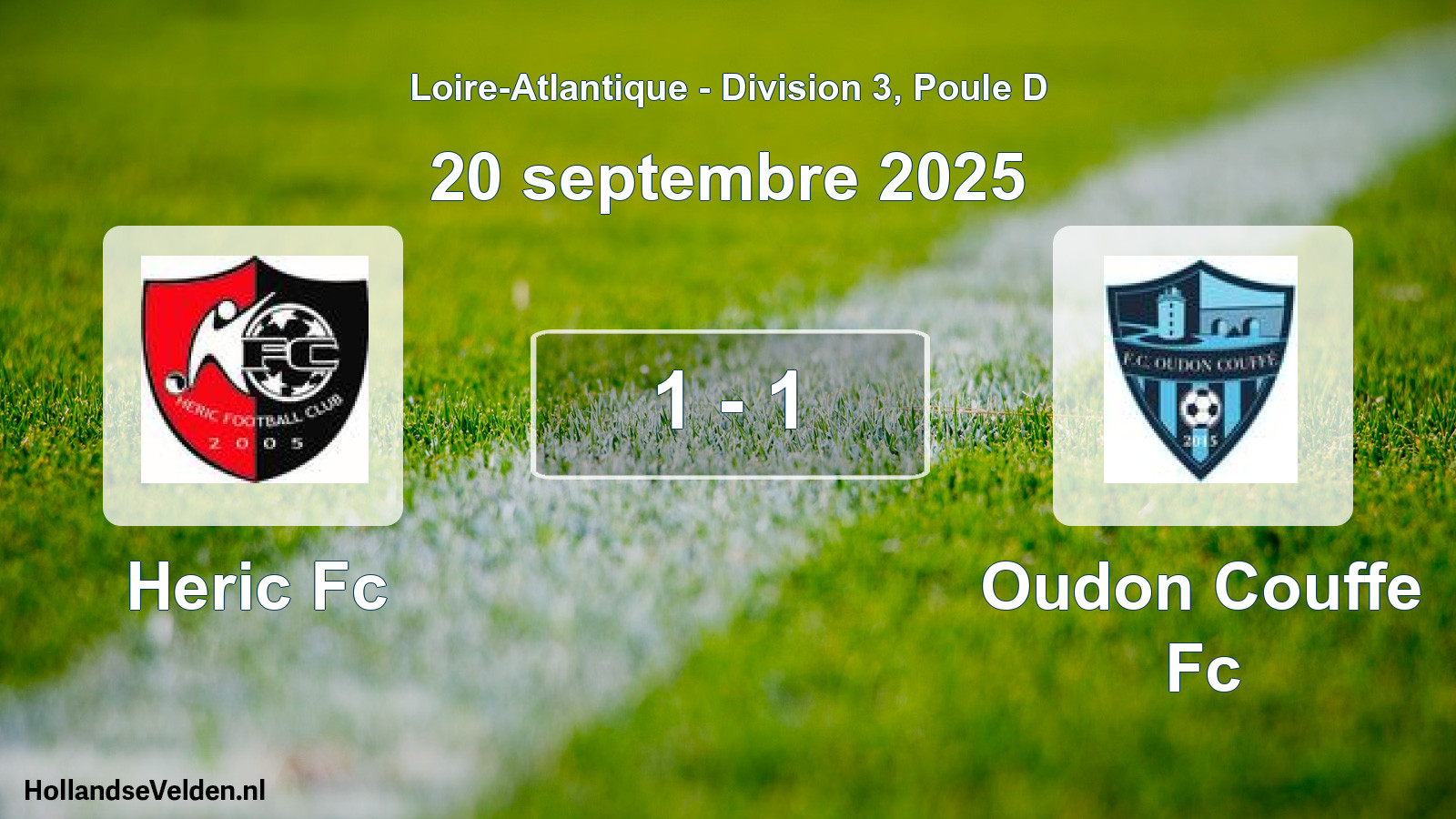 Gespeelde wedstrijd: Heric Fc - Oudon Couffe Fc 1 - 1 (20 septembre 2025)