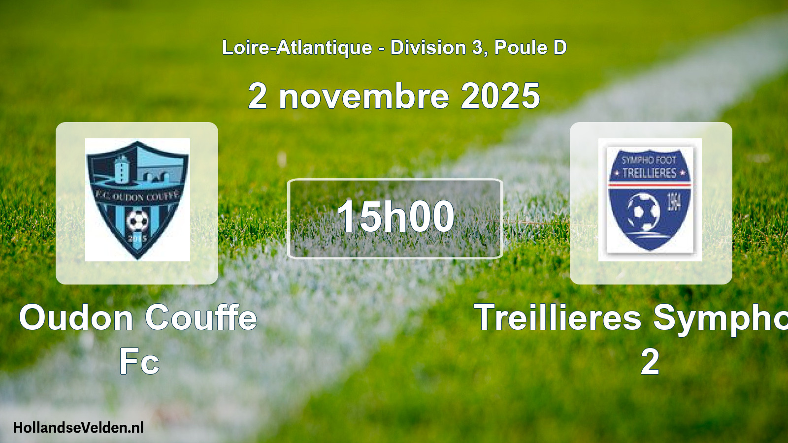 Geplande wedstrijd: Oudon Couffe Fc - Treillieres Sympho F 2 (2 november 2025)