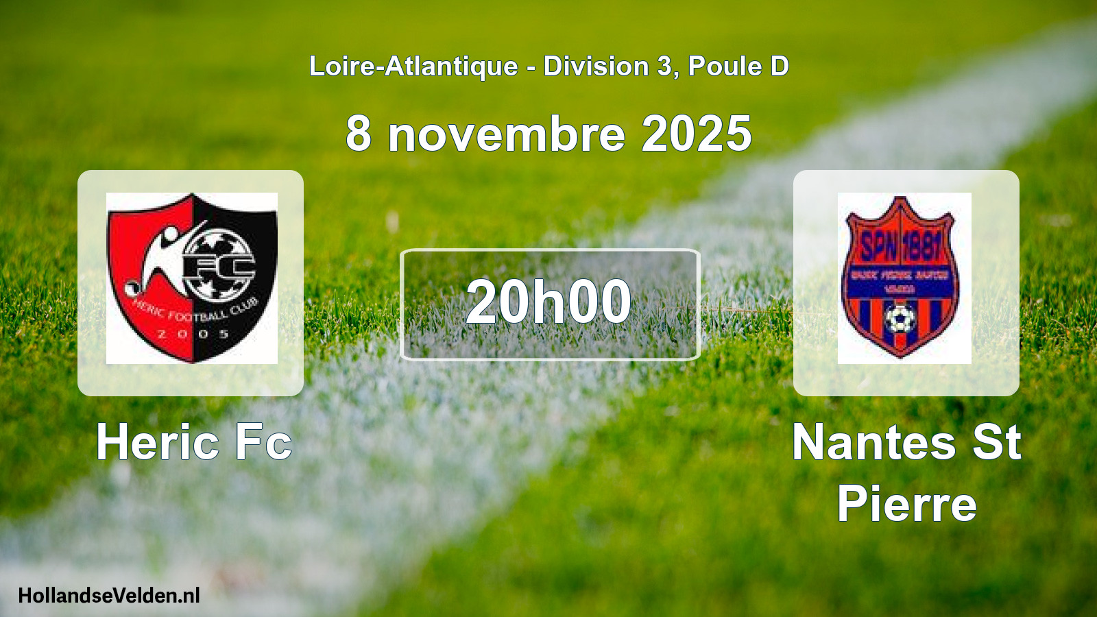 Geplande wedstrijd: Heric Fc - Nantes St Pierre (8 novembre 2025)