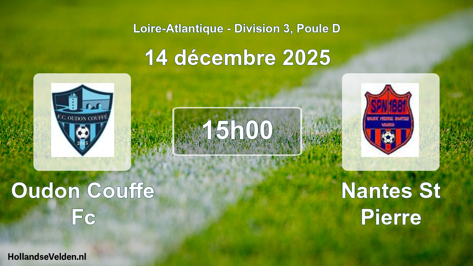 Geplande wedstrijd: Oudon Couffe Fc - Nantes St Pierre (14 december 2025)