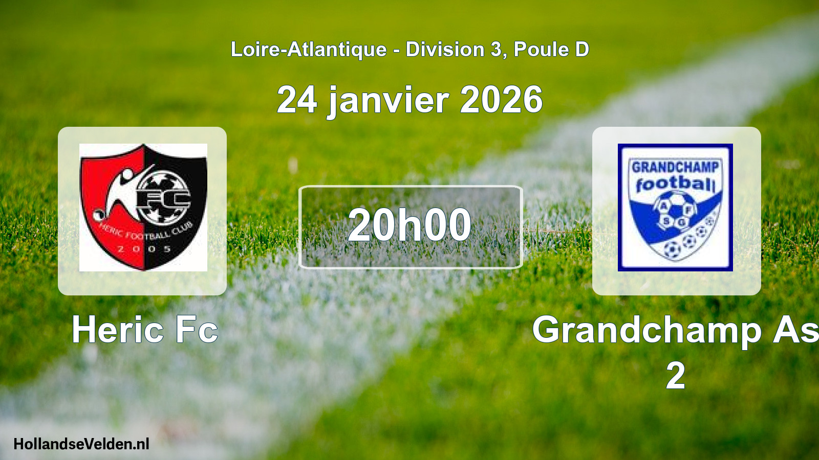 Scheduled Match: Heric Fc - Grandchamp As 2 (24 January 2026)