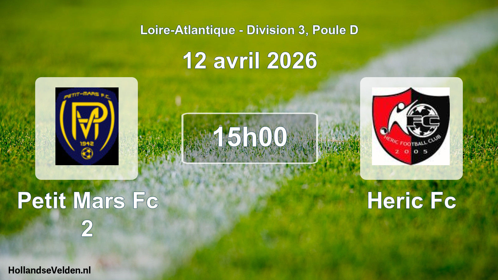 Scheduled Match: Petit Mars Fc 2 - Heric Fc (12 April 2026)