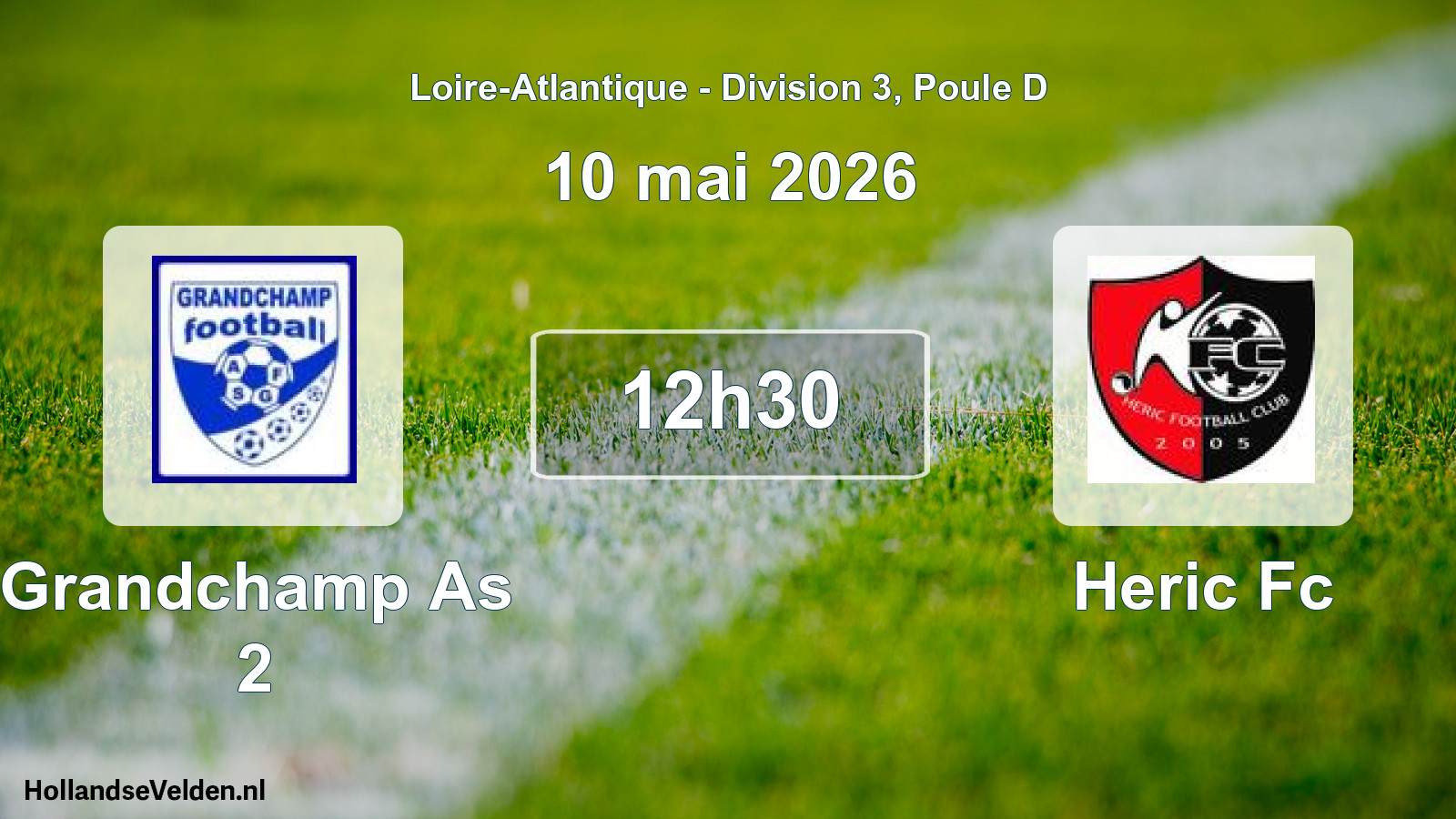 Scheduled Match: Grandchamp As 2 - Heric Fc (10 May 2026)