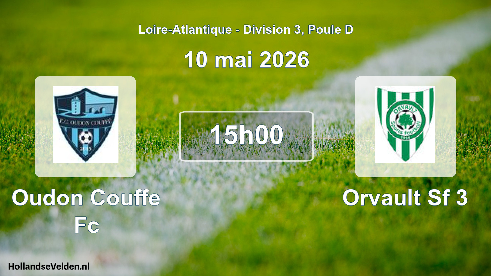 Geplande wedstrijd: Oudon Couffe Fc - Orvault Sf 3 (10 mei 2026)