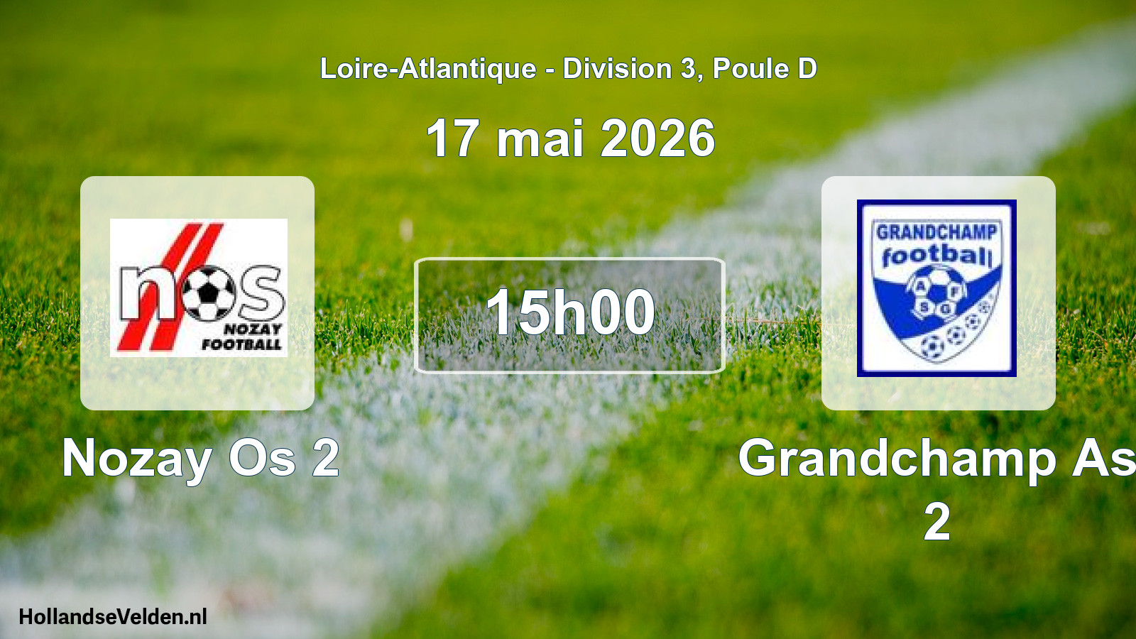 Scheduled Match: Nozay Os 2 - Grandchamp As 2 (17 May 2026)