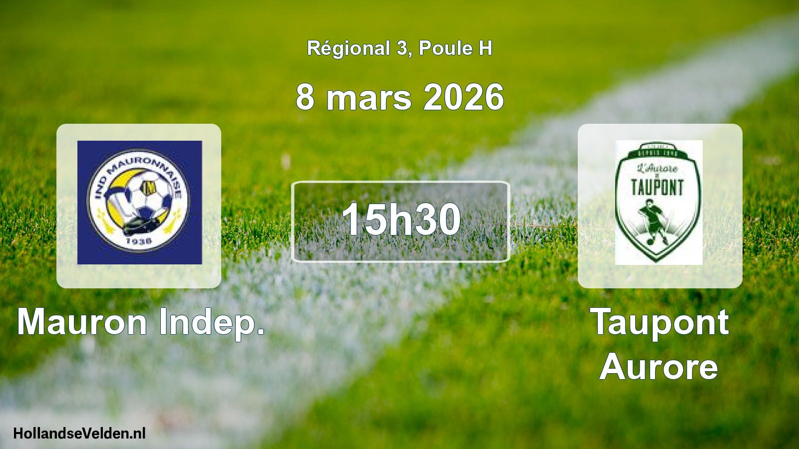 Geplande wedstrijd: Mauron Indep. - Taupont Aurore (8 mars 2026)