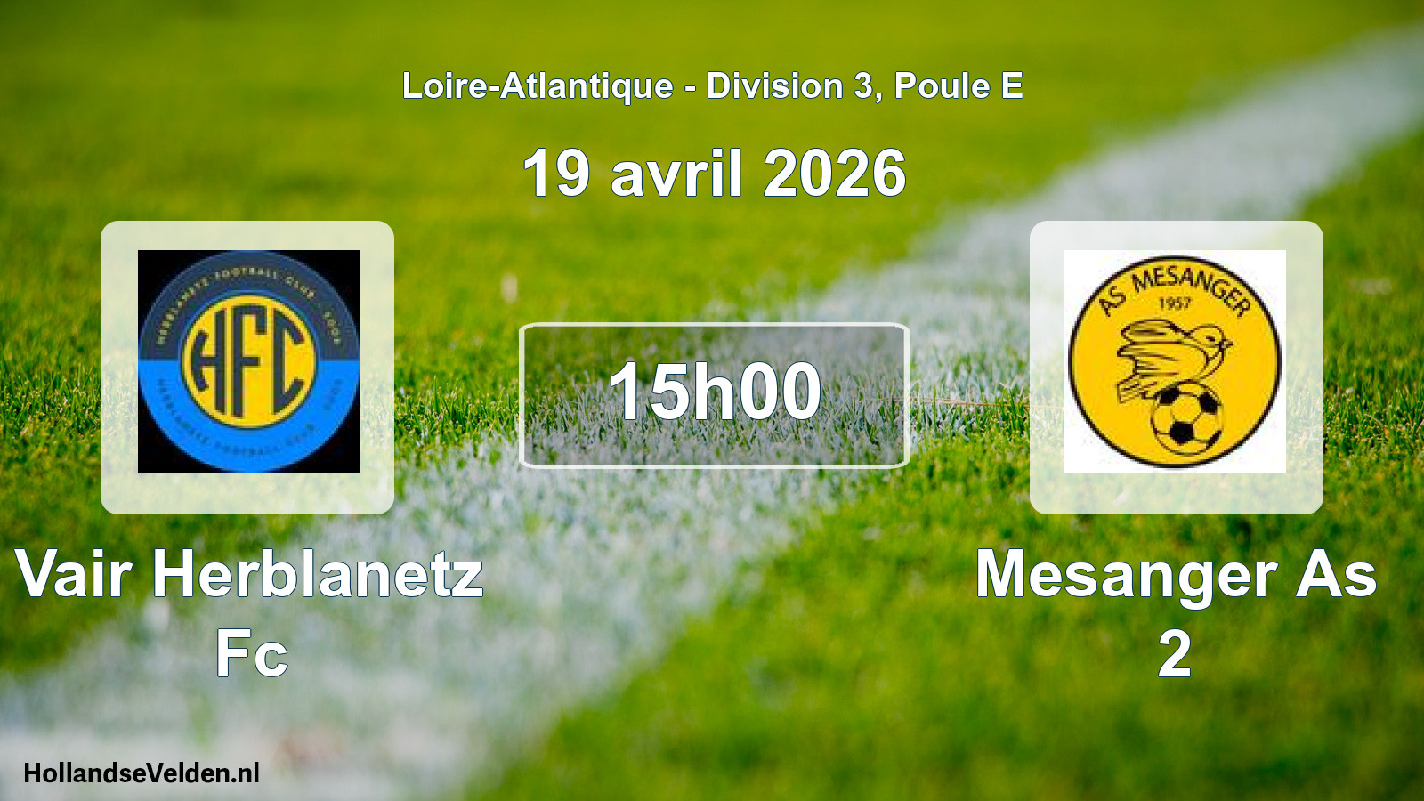 Scheduled Match: Vair Herblanetz Fc - Mesanger As 2 (19 April 2026)
