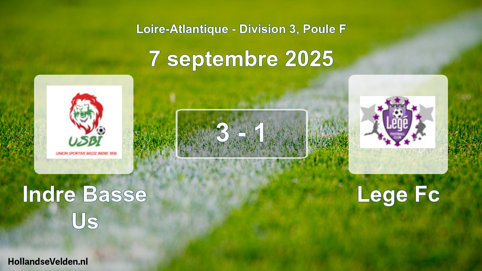 Total number of matches played: Indre Basse Us - Lege Fc 3 - 1 (7 September 2025)