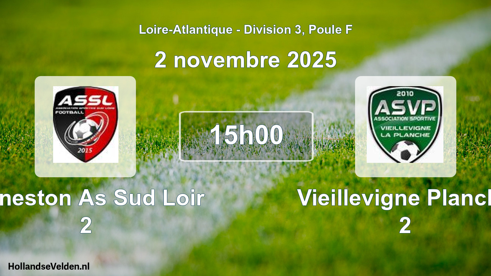Scheduled Match: Geneston As Sud Loir 2 - Vieillevigne Planche 2 (2 November 2025)