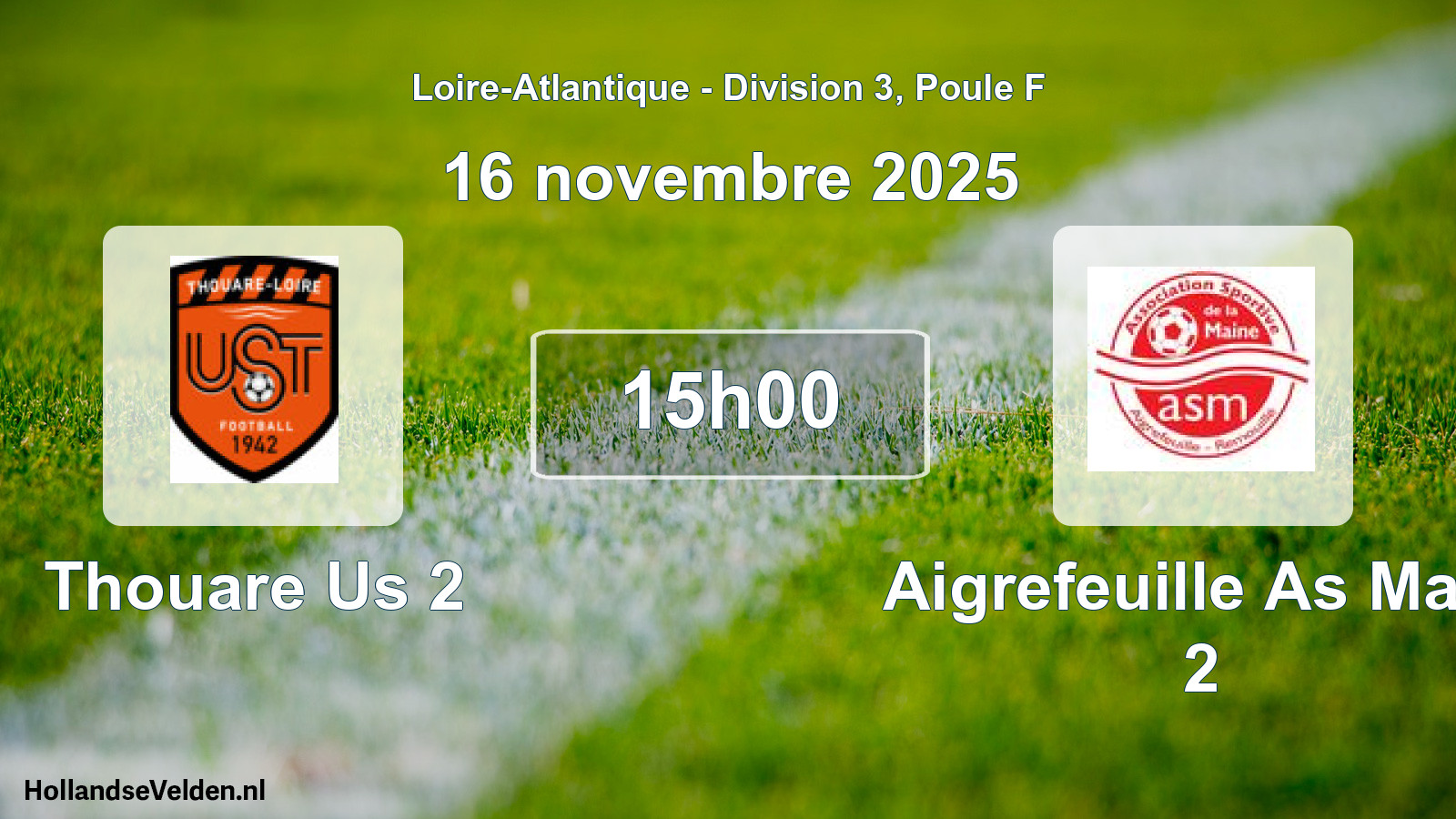 Scheduled Match: Thouare Us 2 - Aigrefeuille As Main 2 (16 November 2025)