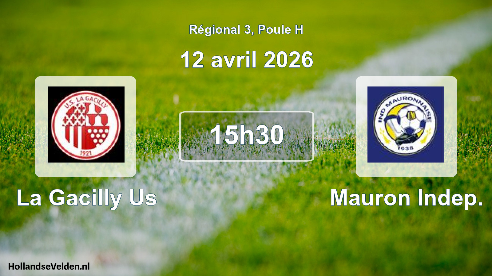 Geplande wedstrijd: La Gacilly Us - Mauron Indep. (12 avril 2026)
