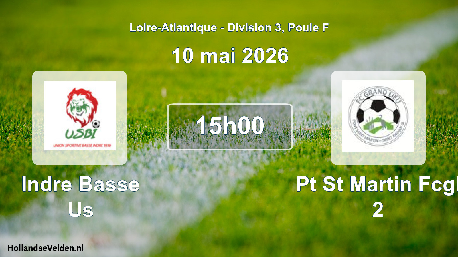 Scheduled Match: Indre Basse Us - Pt St Martin Fcgl 2 (10 May 2026)