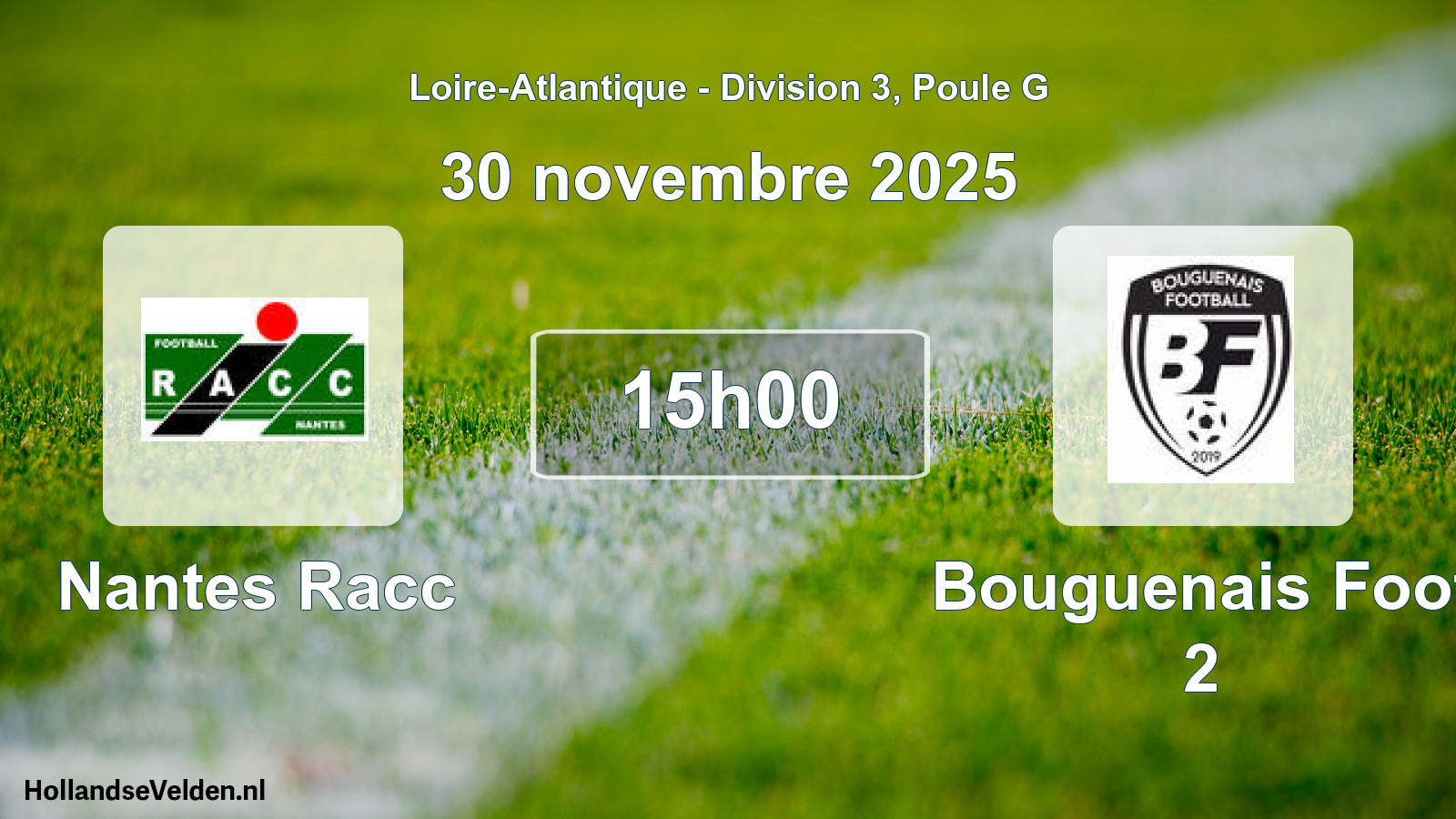 Scheduled Match: Nantes Racc - Bouguenais Foot 2 (30 November 2025)