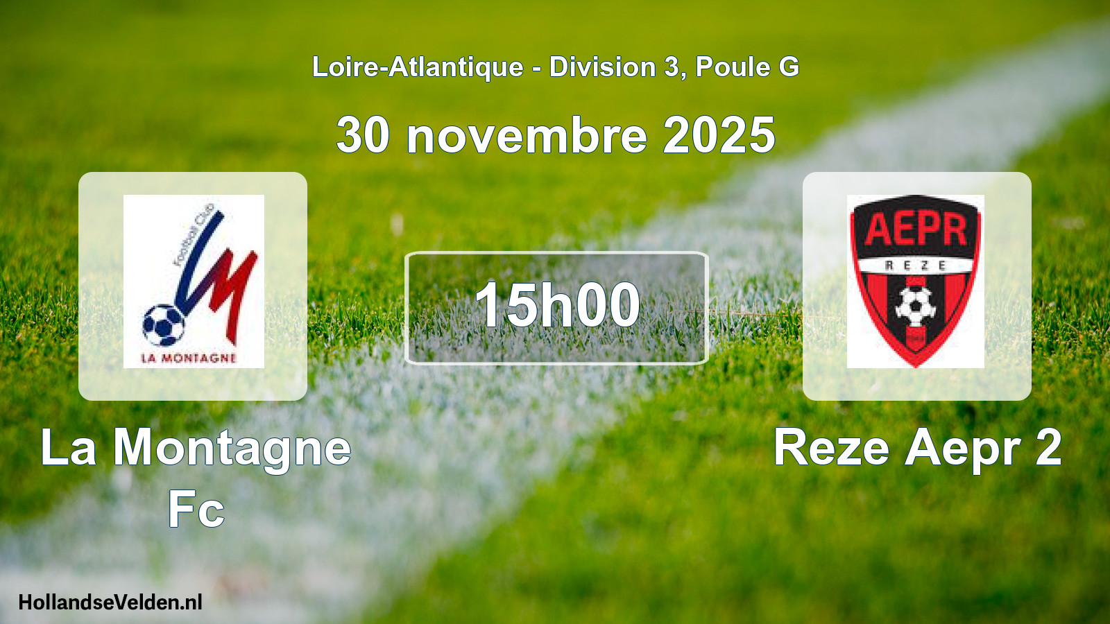 Scheduled Match: La Montagne Fc - Reze Aepr 2 (30 November 2025)