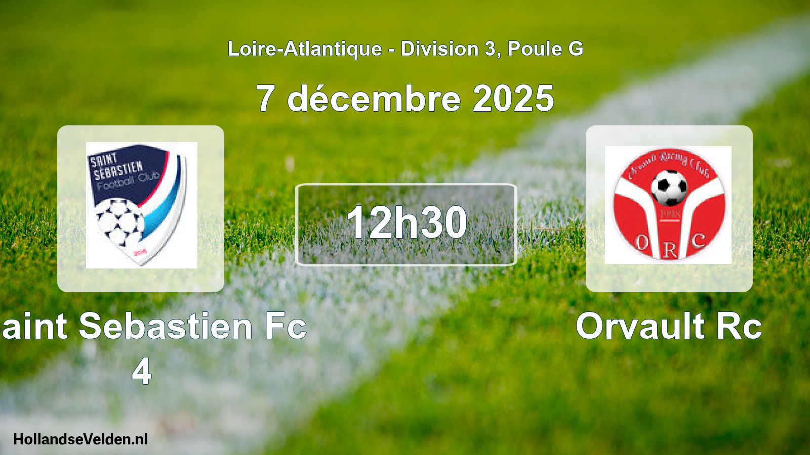 Geplande wedstrijd: Saint Sebastien Fc 4 - Orvault Rc (7 december 2025)
