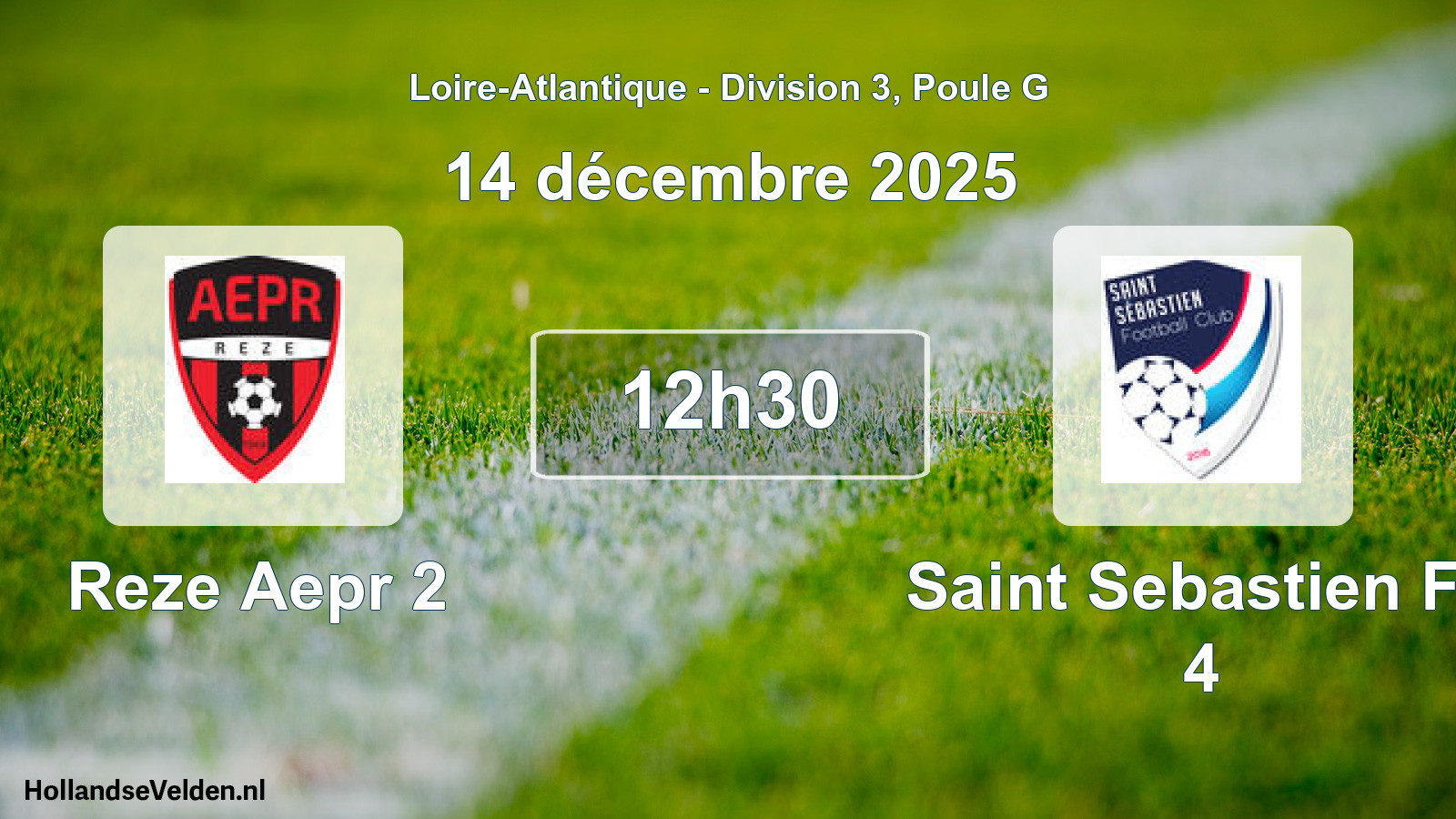 Geplande wedstrijd: Reze Aepr 2 - Saint Sebastien Fc 4 (14 december 2025)