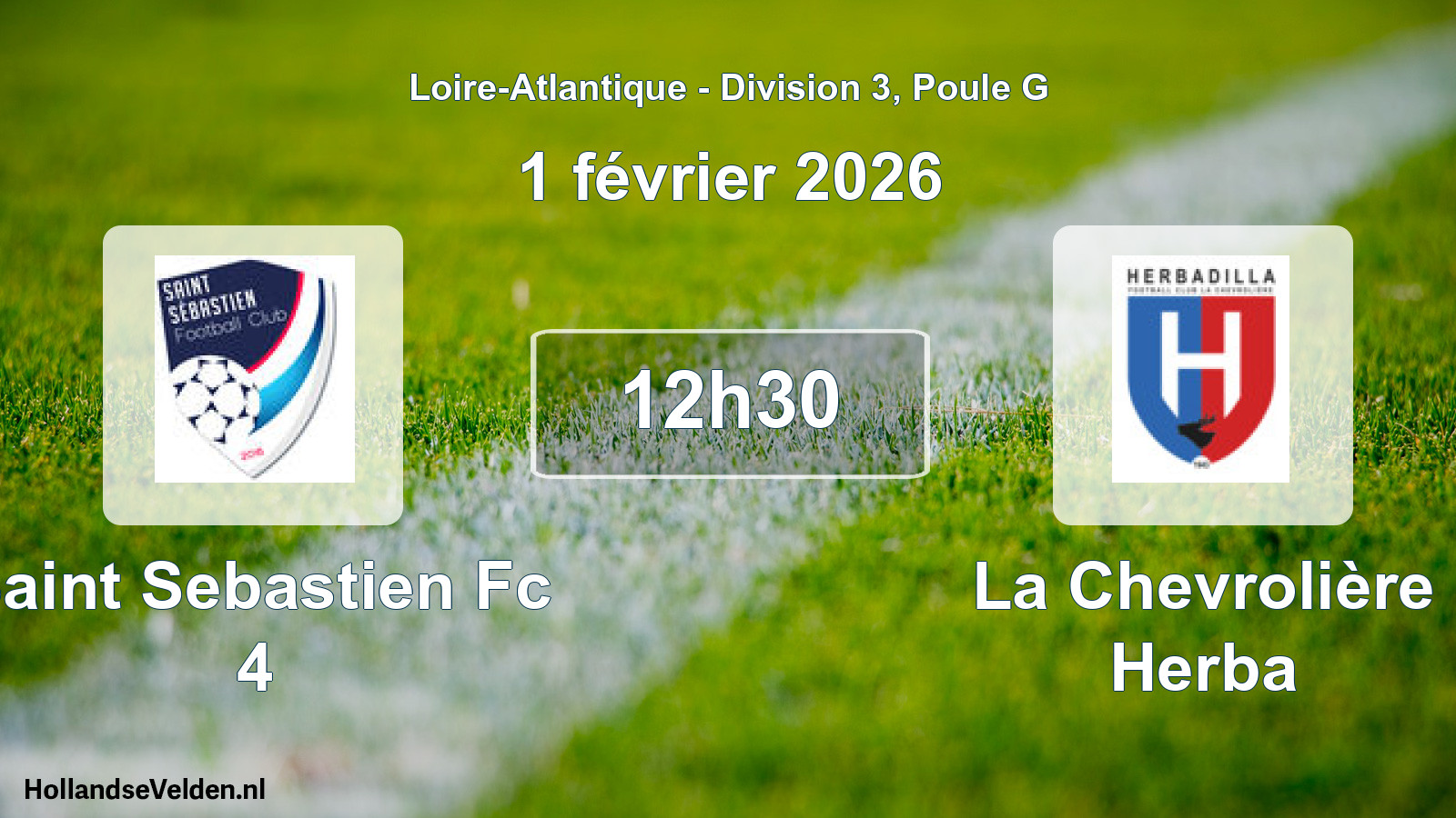 Scheduled Match: Saint Sebastien Fc 4 - La Chevrolière Herba (1 February 2026)