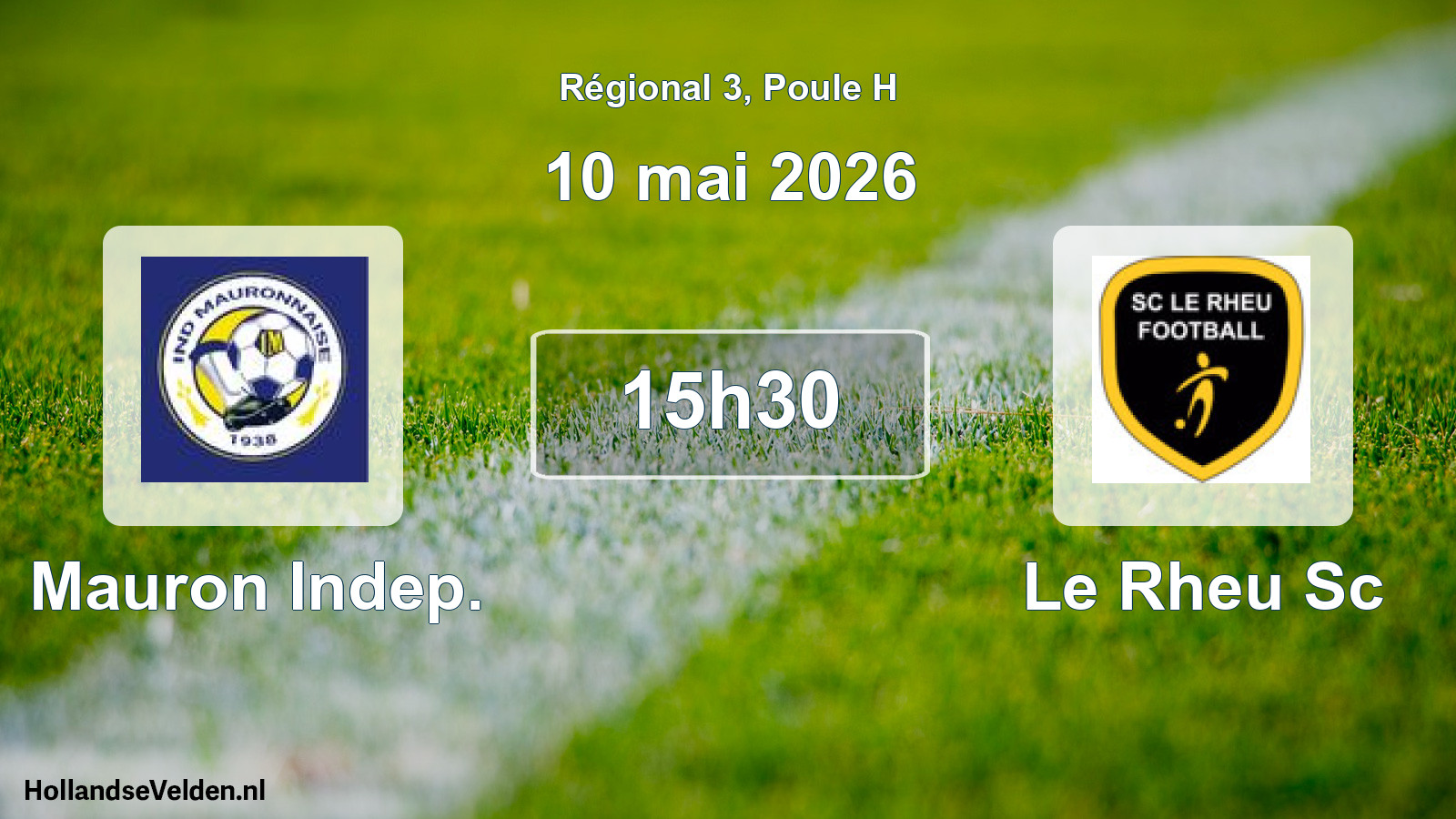 Geplande wedstrijd: Mauron Indep. - Le Rheu Sc (10 mei 2026)
