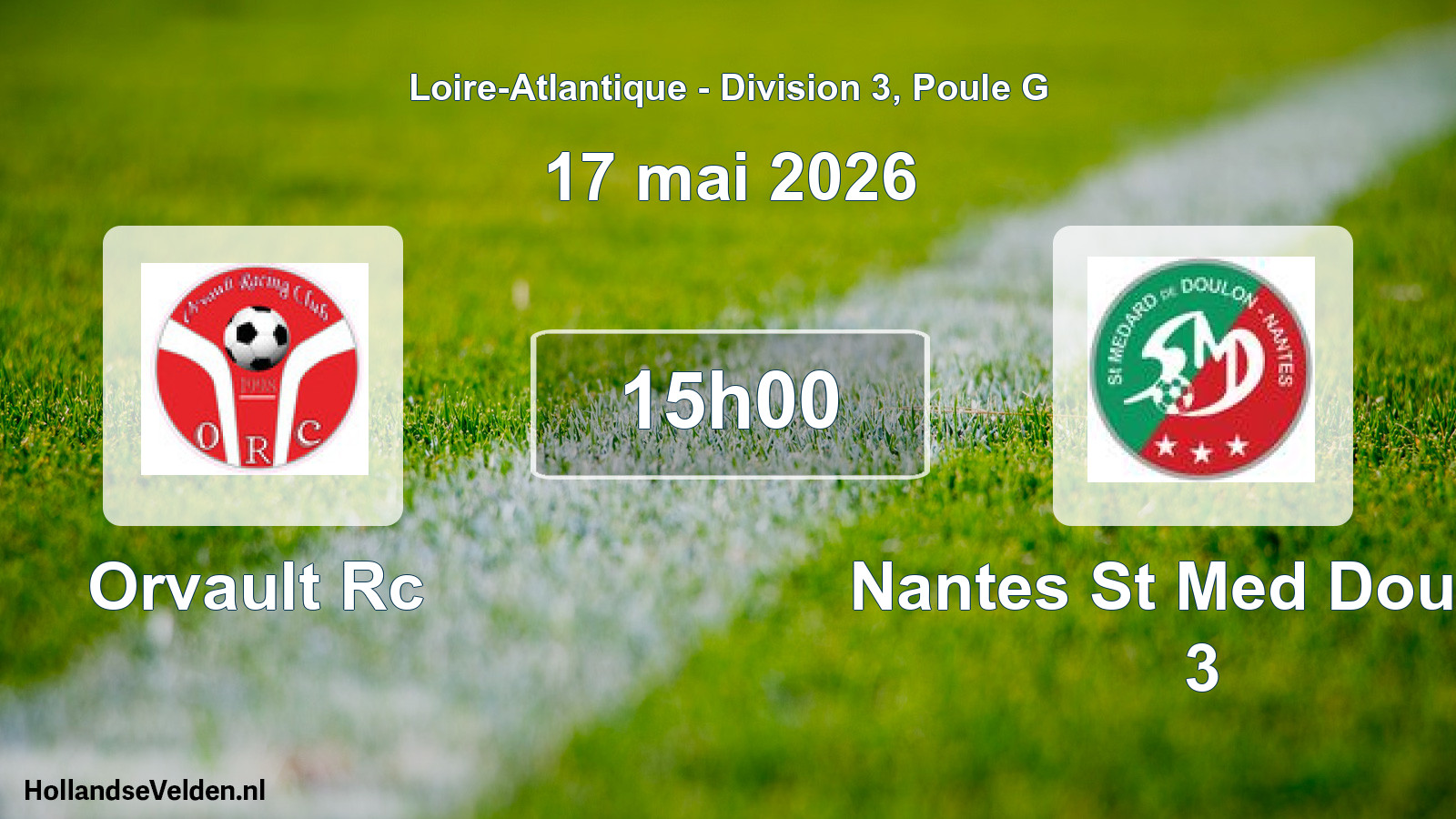 Scheduled Match: Orvault Rc - Nantes St Med Doulon 3 (17 May 2026)