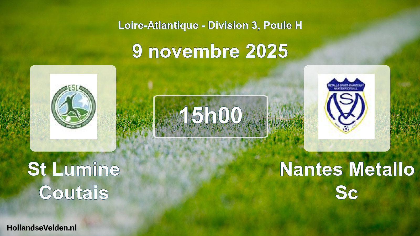 Scheduled Match: St Lumine Coutais - Nantes Metallo Sc (9 November 2025)