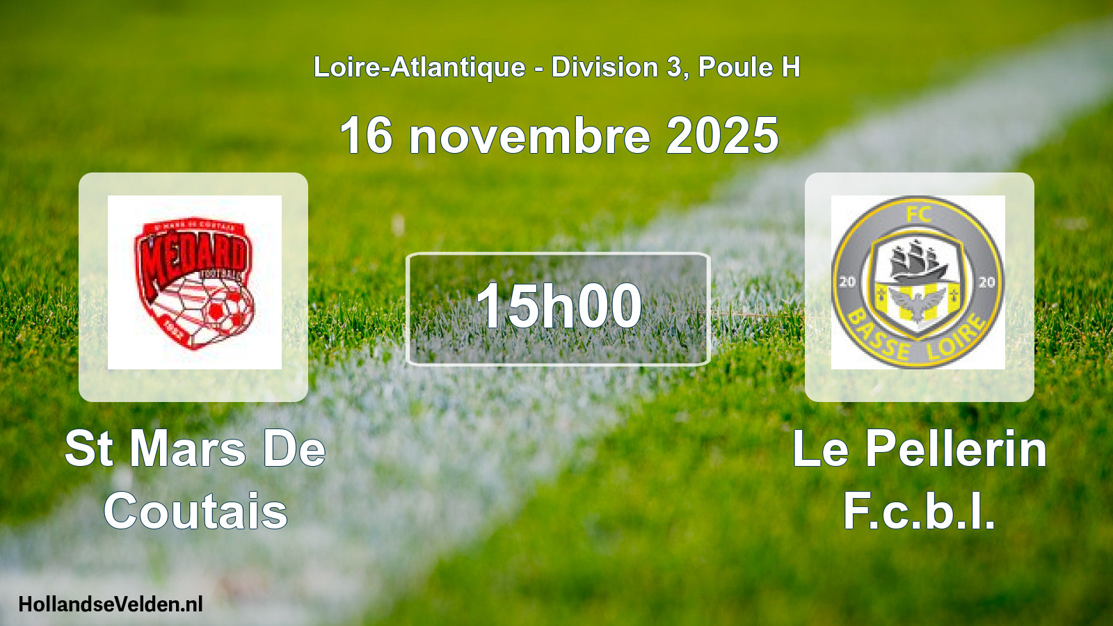 Geplande wedstrijd: St Mars De Coutais - Le Pellerin F.c.b.l. (16 november 2025)