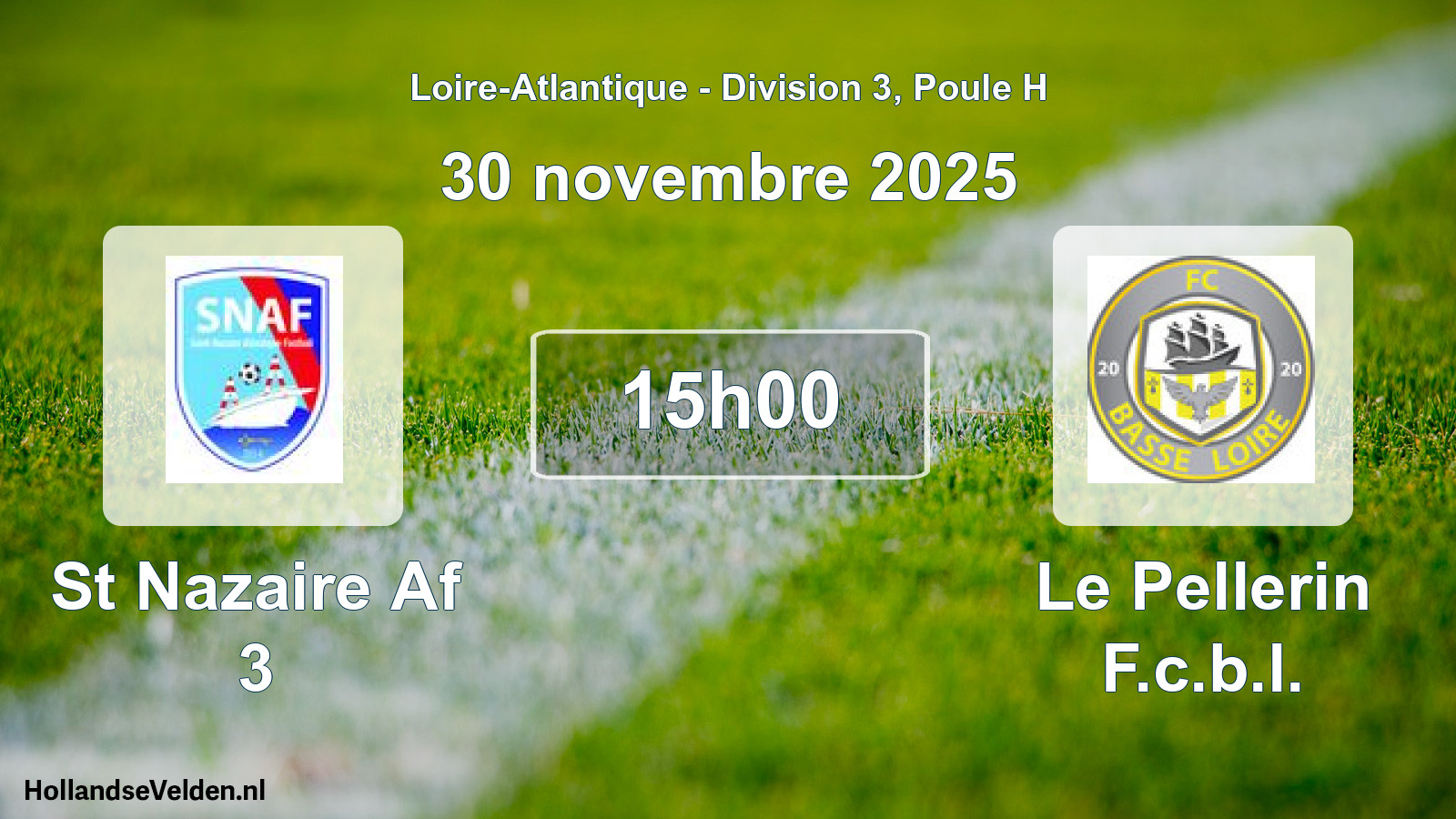 Scheduled Match: St Nazaire Af 3 - Le Pellerin F.c.b.l. (30 November 2025)